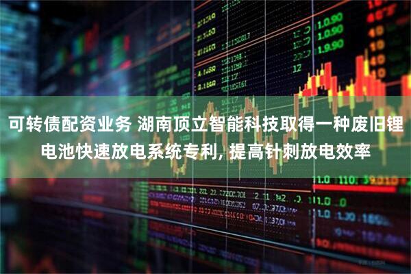 可转债配资业务 湖南顶立智能科技取得一种废旧锂电池快速放电系统专利, 提高针刺放电效率
